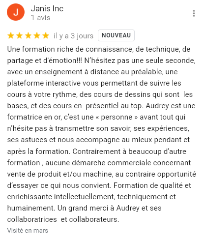 Avis Janis, avril 2022 avis stagiaire