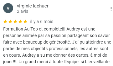 Avis de Virginie Avis de Virginie Lachuer